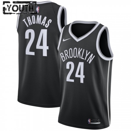 Maillot Basket Enfant Brooklyn Nets Cameron Thomas 24 2022-23 Nike Icon Edition Noir Swingman